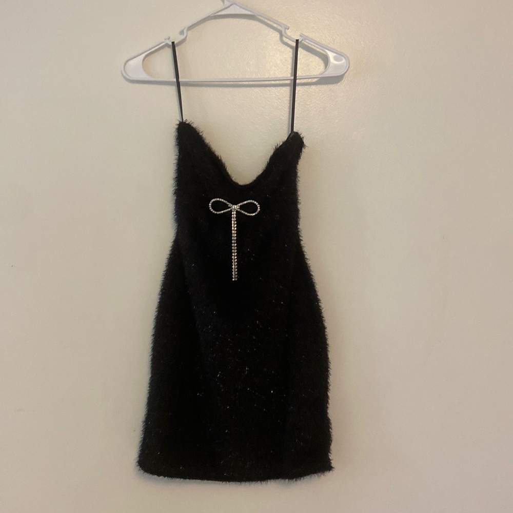 Strapless Black Evening Dress